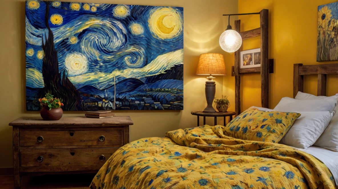 Color Palettes Inspired by Famous Paintings – How to use Van Gogh, Monet, or Picasso as your interior mood board